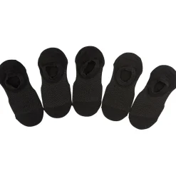 Clearance Gifi Paires de chaussettes invisible x5 femme noir
