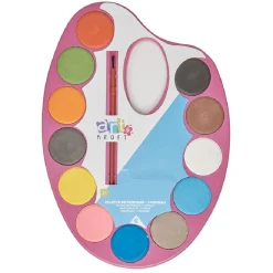Gifi Palette de peinture 12 couleurs + 1 pinceau