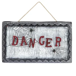 Pancarte animée Halloween inscription Danger*Gifi New