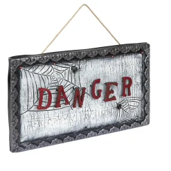 Pancarte animée Halloween inscription Danger*Gifi New