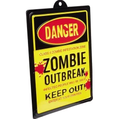 Pancarte zombie danger*Gifi Outlet