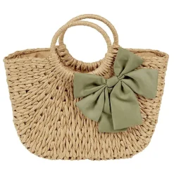 Online Gifi Panier tressé et son noeud vert