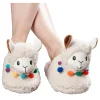 Online Gifi Pantoufle Femme Lama pompons multicolore T36/41