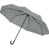 Outlet Gifi Parapluie canne imprimé zigzag blanc et noir