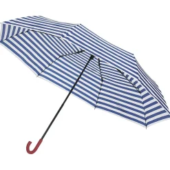 Hot Gifi Parapluie canne à rayures bleues et blanches