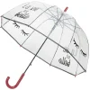 Hot Gifi Parapluie canne transparent La vie est belle
