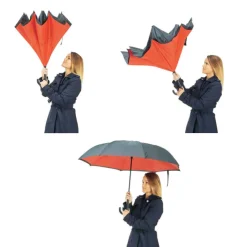 Outlet Gifi Parapluie inversé rouge