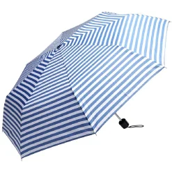 Discount Gifi Parapluie manuel à rayure bleues et blanches