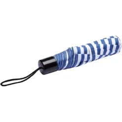 Discount Gifi Parapluie manuel à rayure bleues et blanches