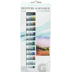 Gifi Peinture acrylique 12 couleurs