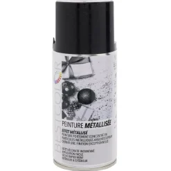 Gifi Peinture aérosol effet métal Noir métallisé 300 ml
