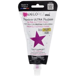 Gifi Peinture paillette rose vif 80ml