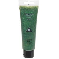 Gifi Peinture Tempera vert pailletté