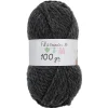 Gifi Pelote de fil à tricoter acrylique épais gris