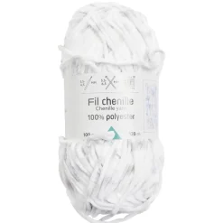 Gifi Pelote de fil à tricoter chenille multicolore 100Gr