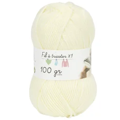 Gifi Pelote de fil à tricoter écru