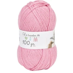 Gifi Pelote de fil à tricoter rose pâle