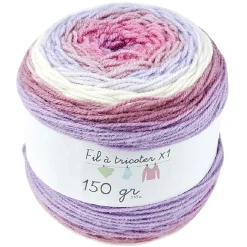 Gifi Pelote de laine acrylique ton rose 150g