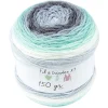 Gifi Pelote de laine toupie ton gris et vert 510m
