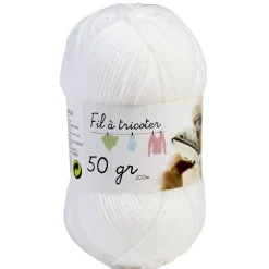 Gifi Pelote fil à tricoter acrylique 50g