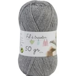 Gifi Pelote fil à tricoter acrylique 50g