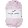 Gifi Pelote fil à tricoter coton et acrylique rose 50g