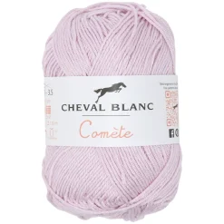 Gifi Pelote fil à tricoter coton et acrylique rose 50g