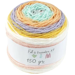 Gifi Pelote toupie de laine multicolore 150 gr