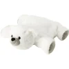 Gifi Eveil<Peluche coussin ours polaire blanc allongé sur le ventre 40 cm
