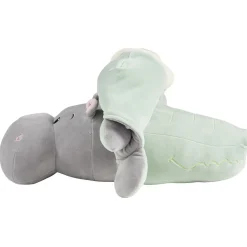 Gifi Eveil<Peluche croco réversible hippo L.45 cm