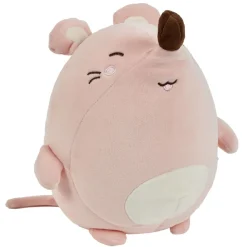 Hot Gifi Peluche 2en1 coussin de voyage souris rose