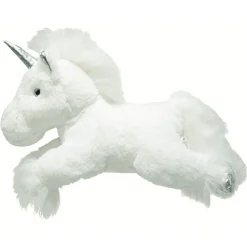 Gifi Eveil<Peluche géante licorne blanche et gris argenté