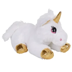 Gifi Eveil<Peluche licorne blanche avec corne et pattes dorées