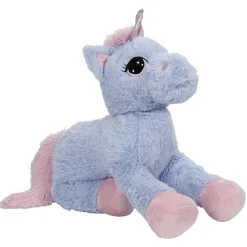Gifi Eveil<Peluche licorne couchée violet et rose