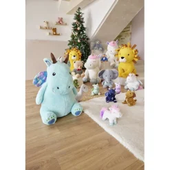 Gifi Eveil<Peluche licorne polyester 80x65x65cm blanc