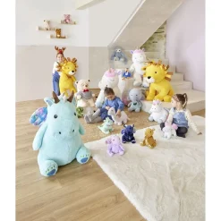 Gifi Eveil<Peluche éléphant polyester 50x25x20cm gris