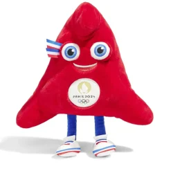 Gifi Eveil<Peluche mascote JO Phryge jeux olympiques rouge