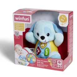 Gifi Eveil<Peluche ourson lumineux et sonore 19,5x12xH16cm