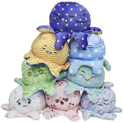 Gifi Eveil<Peluche pieuvre réversible émotion 18 cm