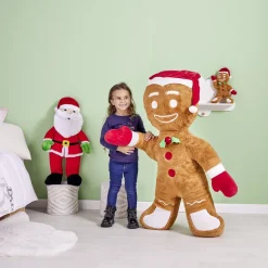 Gifi Eveil<Peluche Père-Noël 80cm