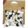 Gifi Perle bois x108 coloris noir blanc or