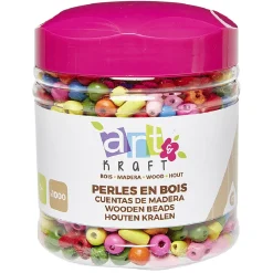 Gifi Perles en bois multicolores x 1000
