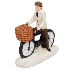 Gifi Personnage sur vélo déco pour village de Noël