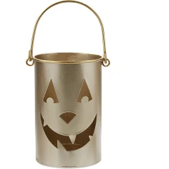 Photophore Halloween visage citrouille ajouré*Gifi Outlet