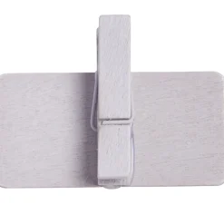 Pince ardoise argentée x6*Gifi Outlet