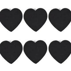 Pince ardoise coeur argenté x6*Gifi Best