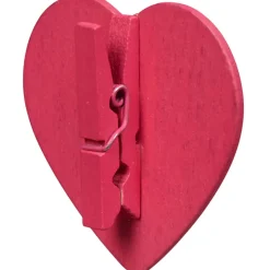 Gifi Pince ardoise coeur rose fuchsia x6