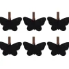 Gifi Pince ardoise papillon chocolat x6
