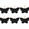Gifi Pince ardoise papillon ivoire x6
