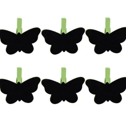 Gifi Pince ardoise papillon vert x6